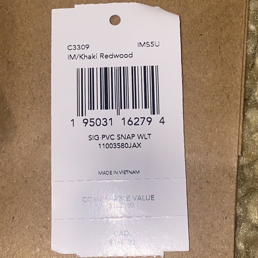 Snap Wallet In Signature Canvas - Picture 5 of 5